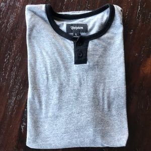Gray and Black Brixton Shirt